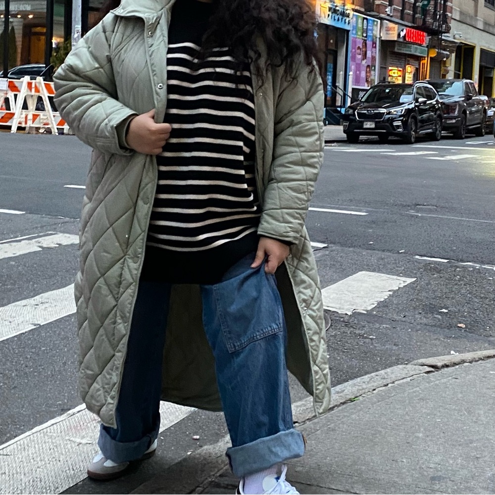 Light quilted jacket - Sage green